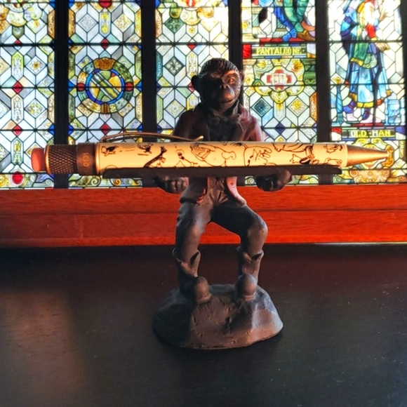 BOMBAY COMPANY - VTG Monkey Butler Business Card and Pen Holders - EVC - Picture 13 of 14